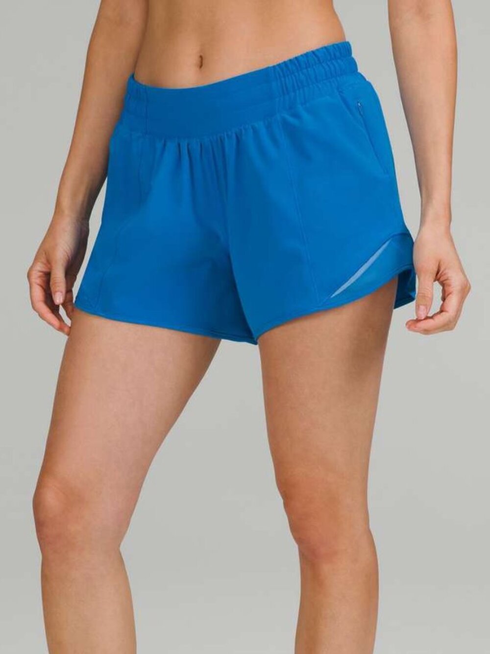 Lululemon Women's Hotty Hot Low-Rise Lined Short 4" - Blue